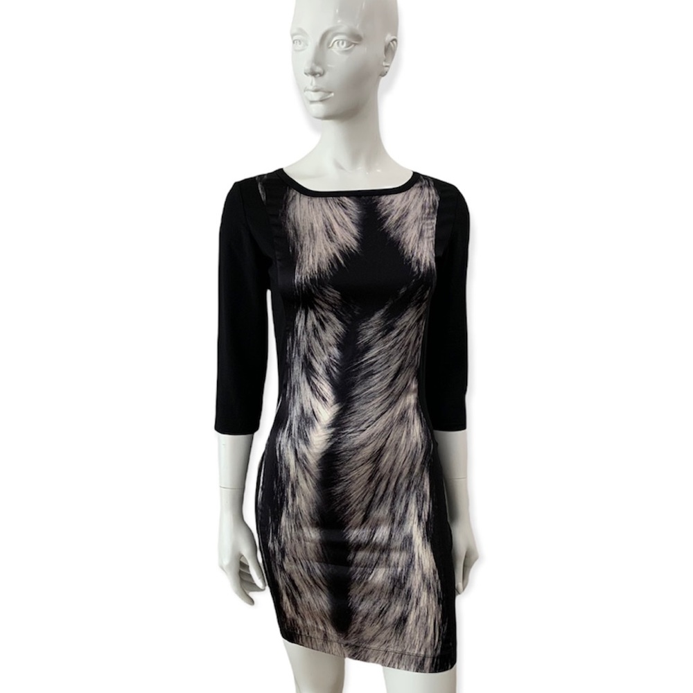 Markus Lupfer Silk Blend Pattern Dress